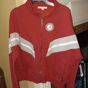 Alabama Crimson Tide Athletic with Zipper NWT SZ 2XL